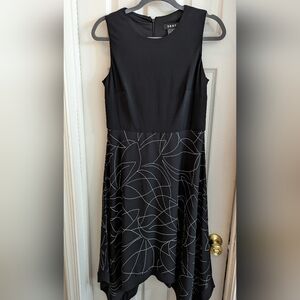 DKNY Geometric Print Handkerchief Dress NWOT